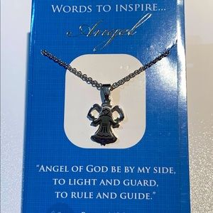 2 for $10!!! Stainless Steel 18” Guardian Angel Necklace